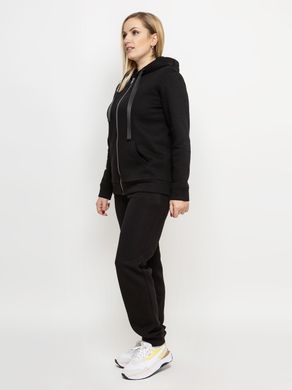 Флисовый костюм женский большого размера черный, 50