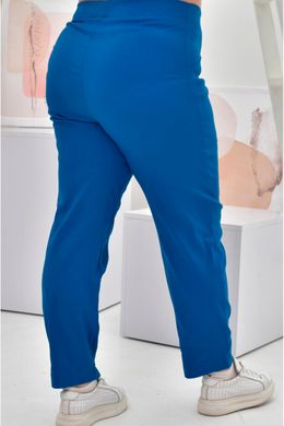 Женские брюки больших размеров весенние бирюзовые, 52-54