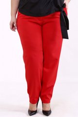 Червоні жіночі штани великих розмірів батал, 58
