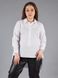 Рубашка женская белая большая удлиненная спинка из хлопка, 54