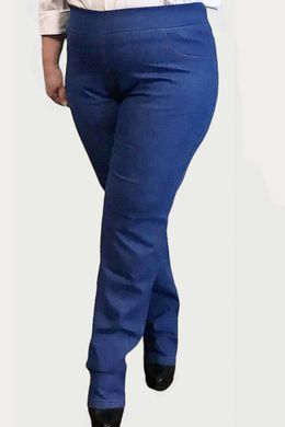 Женские джинсы большого размера без застежек синие, 52-54