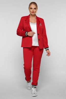 Модный костюм для полных красный, 48