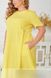 Сукня горох батал жовта з легкого софту, 50-52