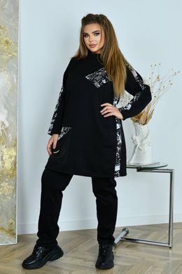 Флісовий костюм великих розмірів жіночий туніка і штани, 54