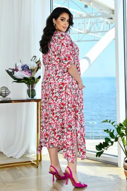 Сукня великих розмірів квіткова штапельна, 68