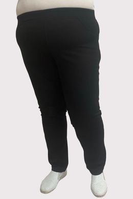 Чорні жіночі штани великих розмірів осінньо-весняні, 52-54
