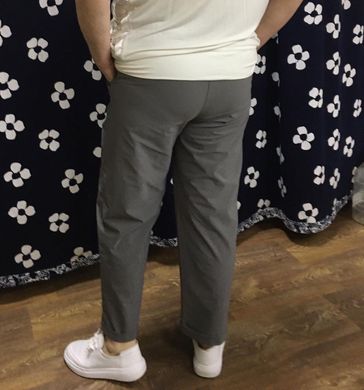 Жіночі брюки супер батал сірі літні, 52-54