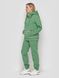 Удобный спортивный теплый костюм батал зеленый, 50