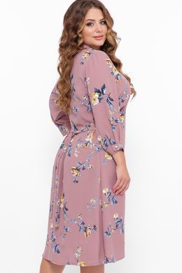 Нежное розовое платье плюс сайз с цветочным рисунком, 58