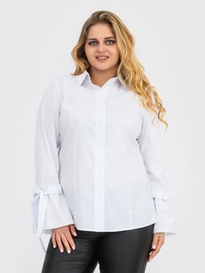 Біла жіноча сорочка для повних жінок, 50