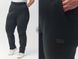 Флісові штани великих розмірів чорні жіночі, 52-54