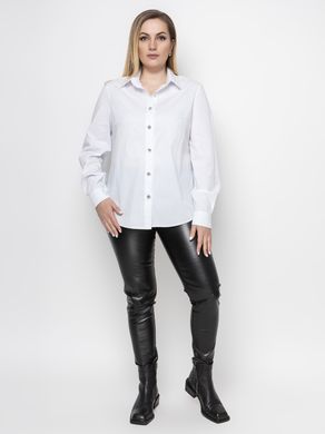 Рубашка женская белая хлопок батал, 48-50