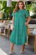 Сукня горох великого розміру зелена з кишенями, 50-52