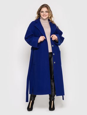 Красивое кашемировое пальто до 58 размера электрик, 48-50